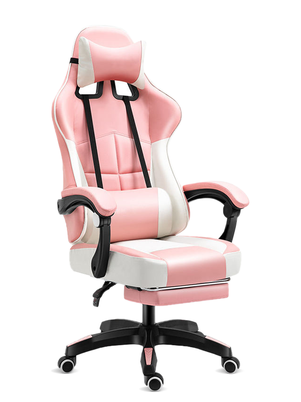 Cheap reclining High Back Foot Rest Pillow Suíochán Ríomhaire Cluiche Rásaíocht Cathaoirleach Cearrbhachais do Gamer 