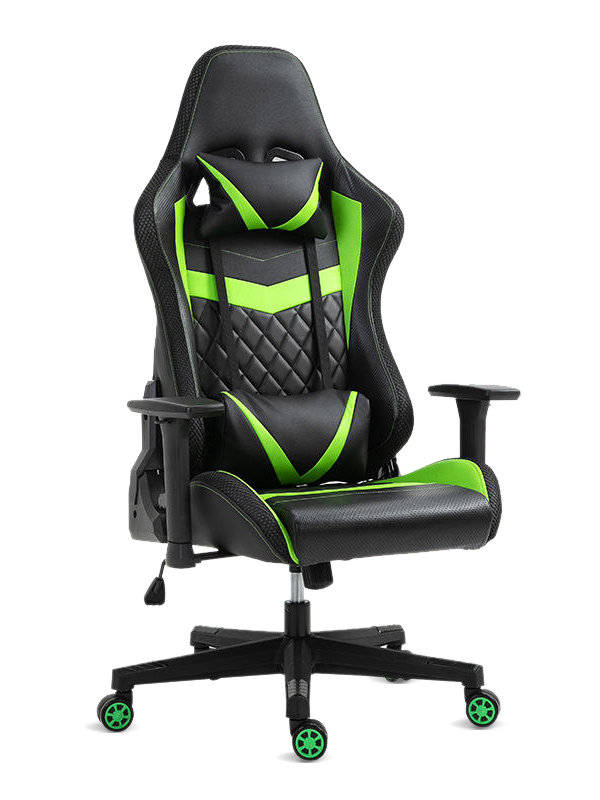 Stíl Rásaíochta Cathaoirleach Leathar Pu Colorful Gamer Cathaoirleach Cearrbhachais Rásaíochta Armrest Cheap Adjustable 